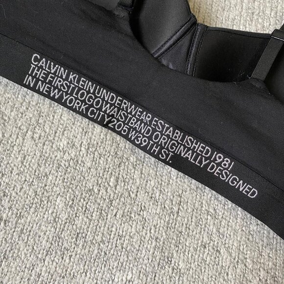 Women Bralette Lightly Padded Bra  - Black - Picture 5 of 10